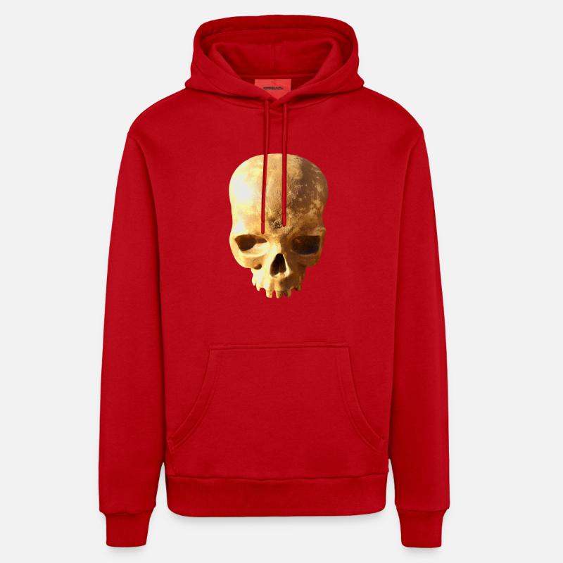 Fond de crâne - Sweat à capuche bio décontracté fabriqué en UE - rouge