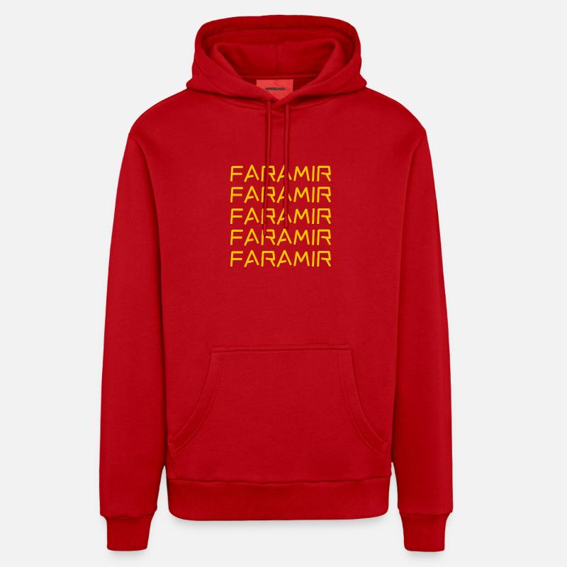 Prénom Faramir - Sweat à capuche bio décontracté fabriqué en UE - rouge