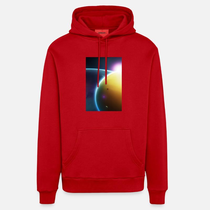 Space, Planets Organic Relaxed Hoodie Made in EU