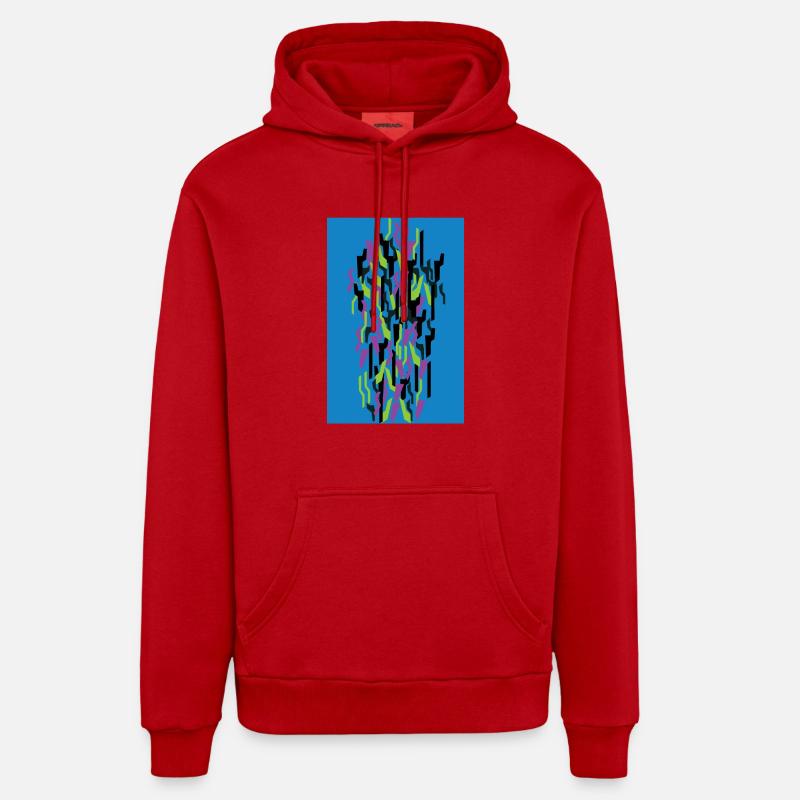 Camouflage Kunst Organic Relaxed Hoodie Made in EU