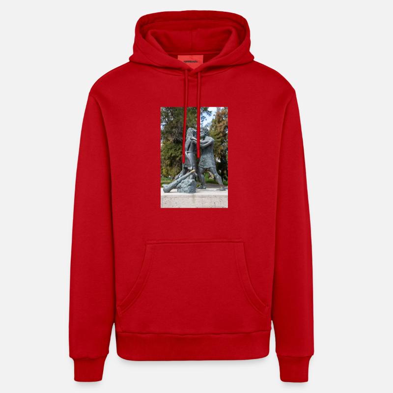 Statue des mythologischen Ringkampfes Organic Relaxed Hoodie Made in EU