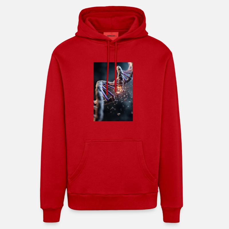 DNA Breakdown Explosion Organic Relaxed Hoodie Made in EU