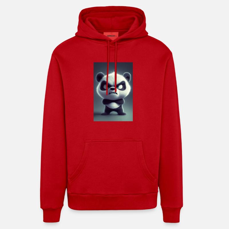dessin animé panda humeur Sweat à capuche bio décontracté fabriqué en UE
