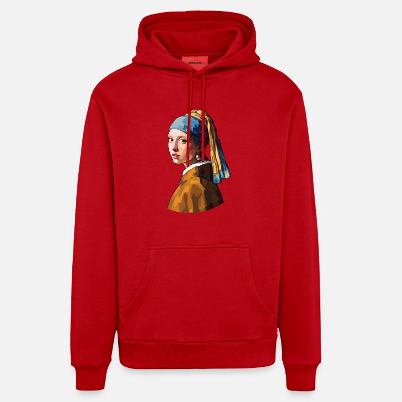 Das Mädchen mit dem Perlenohrring Stealth Organic Relaxed Hoodie Made in EU