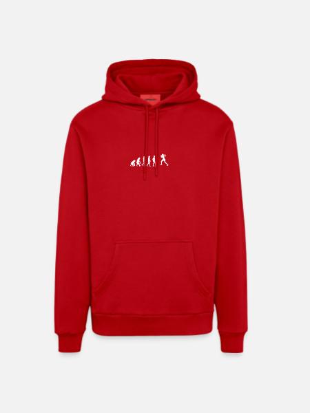 EVOLUTION tennis star wimbledon - Organic Relaxed Hoodie Made in EU - red