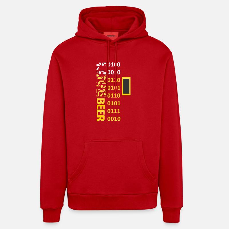 LOVE BEER BINARY 400 Organic Relaxed Hoodie Made in EU