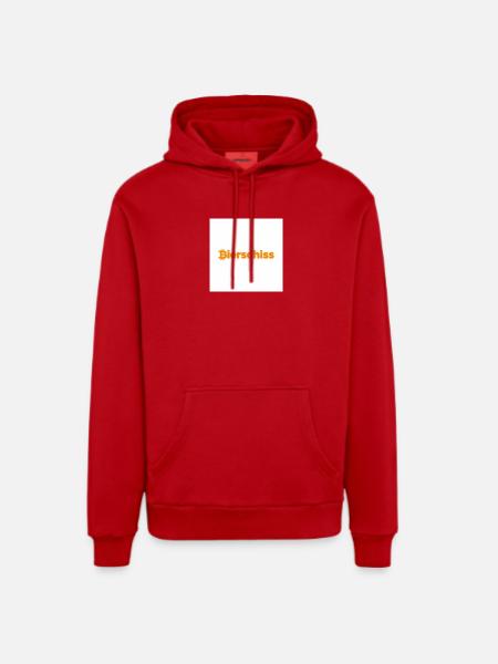 Beer Mallorca Shirt - Organic Relaxed Hoodie Made in EU - red