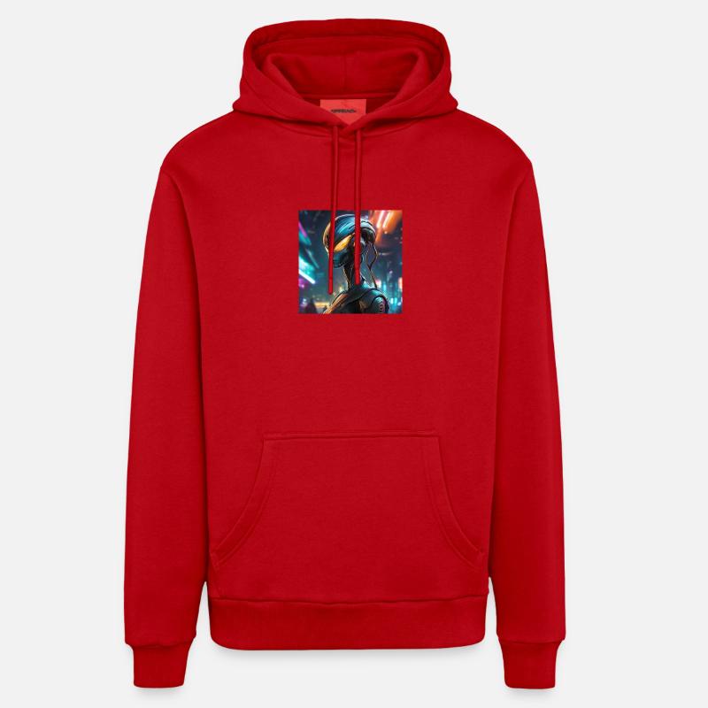 Alienware - Sweat à capuche bio décontracté fabriqué en UE - rouge