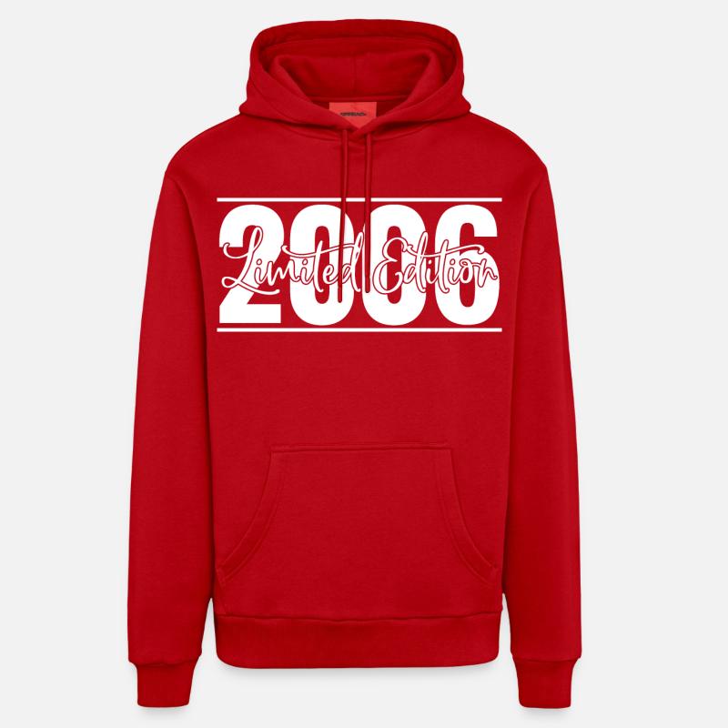 Edition limitée 2006 - Sweat à capuche bio décontracté fabriqué en UE - rouge