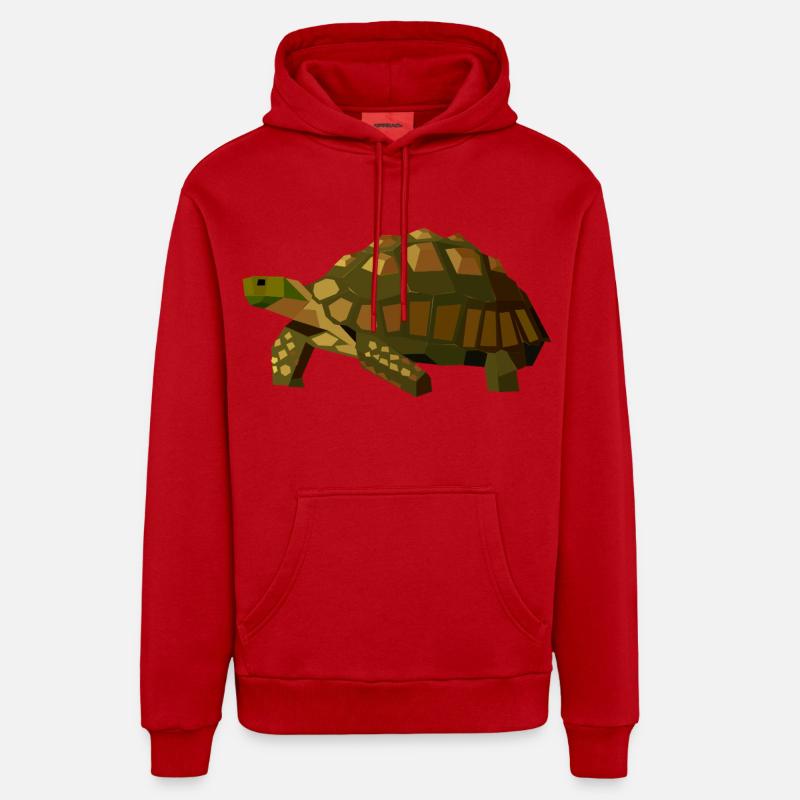 Geometric Turtle - Animal Low Poly Organic Relaxed Hoodie Made in EU