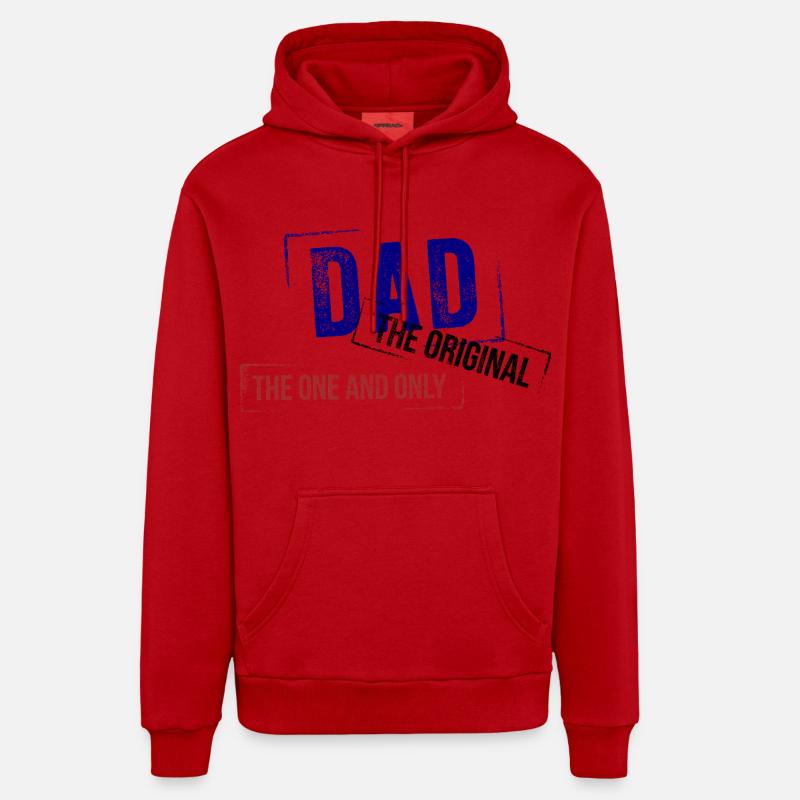 Dad Dad Dad Daddy Gift Organic Relaxed Hoodie Made in EU