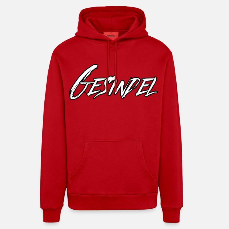 Racaille, véritable dégénérescence - Sweat à capuche bio décontracté fabriqué en UE - rouge