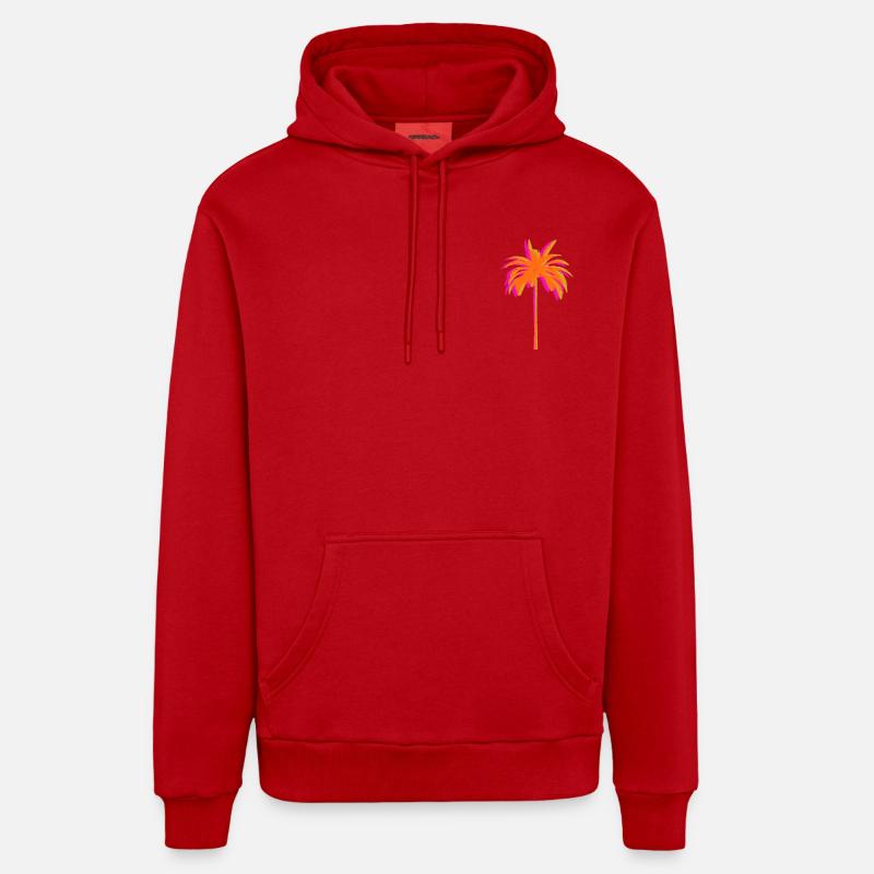 Palmier- Sweat à capuche bio décontracté fabriqué en UE