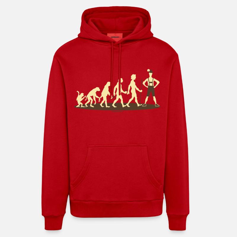 Evolution Bayer - RAHMENLOS Geschenk - Organic Relaxed Hoodie Made in EU - Rot