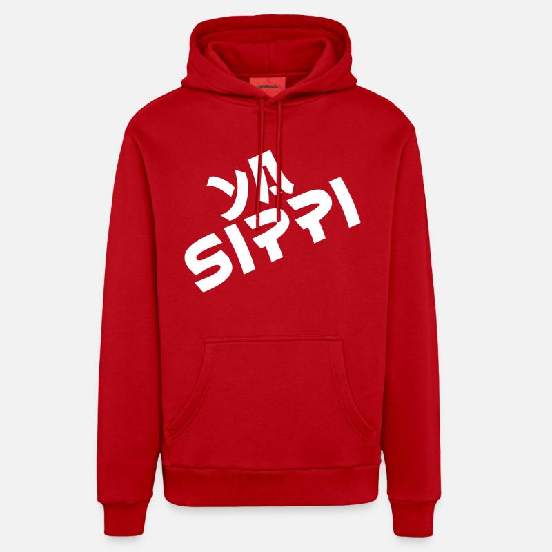 Ya Sippi - Organic Relaxed Hoodie Made in EU - Rot