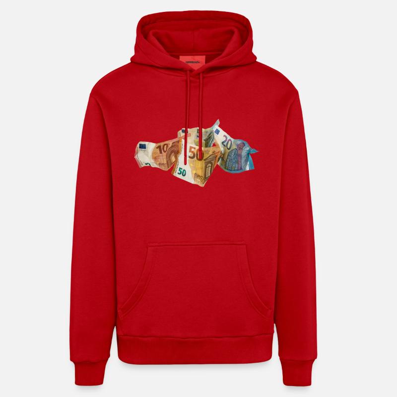 Euro-Geldscheine Organic Relaxed Hoodie Made in EU