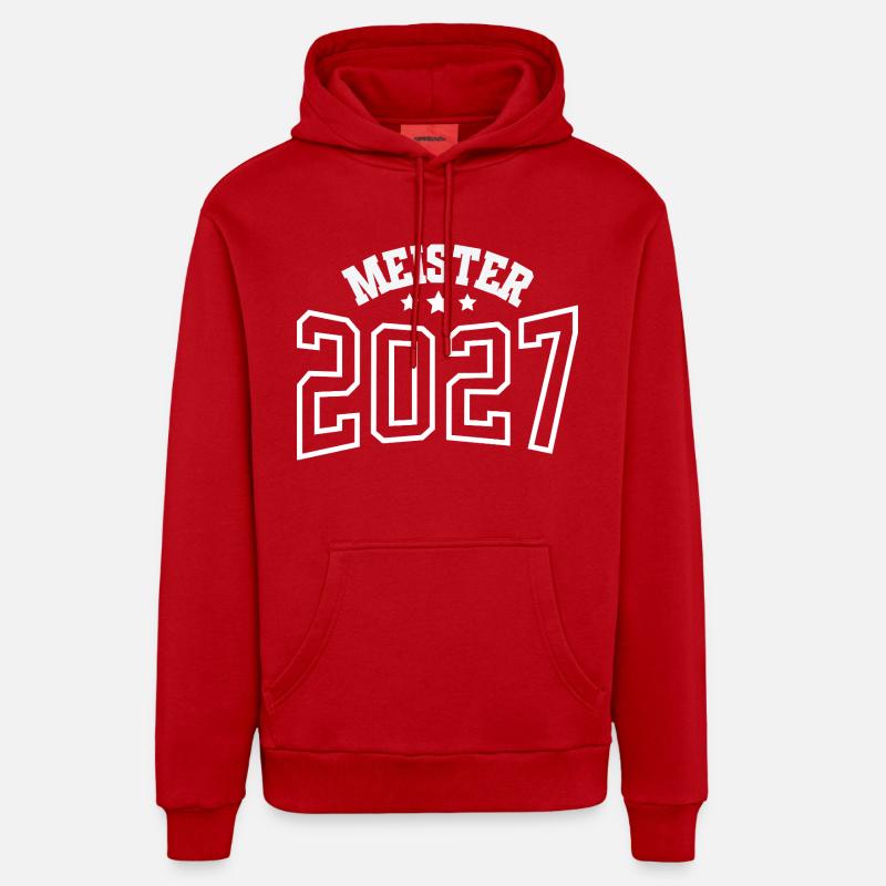 Champion 2027 - Sweat à capuche bio décontracté fabriqué en UE - rouge