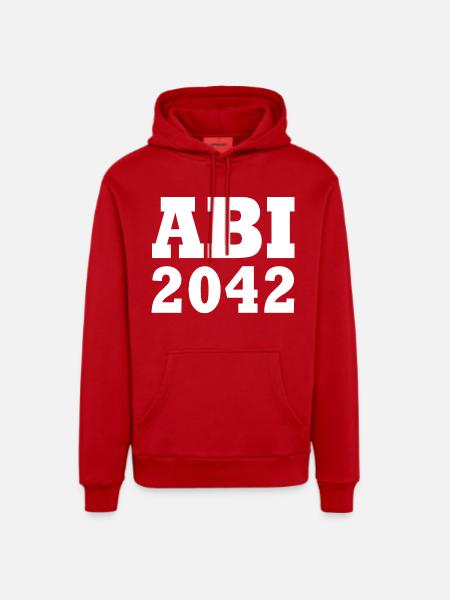 Abi 2042 - Organic Relaxed Hoodie Made in EU - Rot