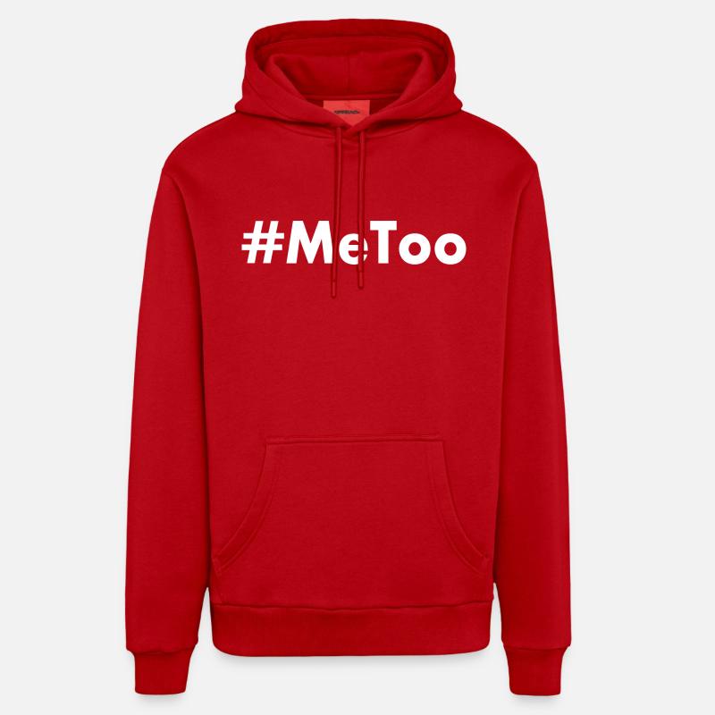 Metoo - Sweat à capuche bio décontracté fabriqué en UE - rouge