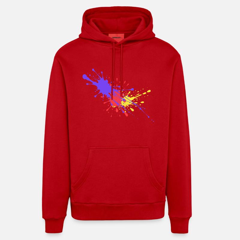 Bunte Farbflecken Geschenk stylish Organic Relaxed Hoodie Made in EU