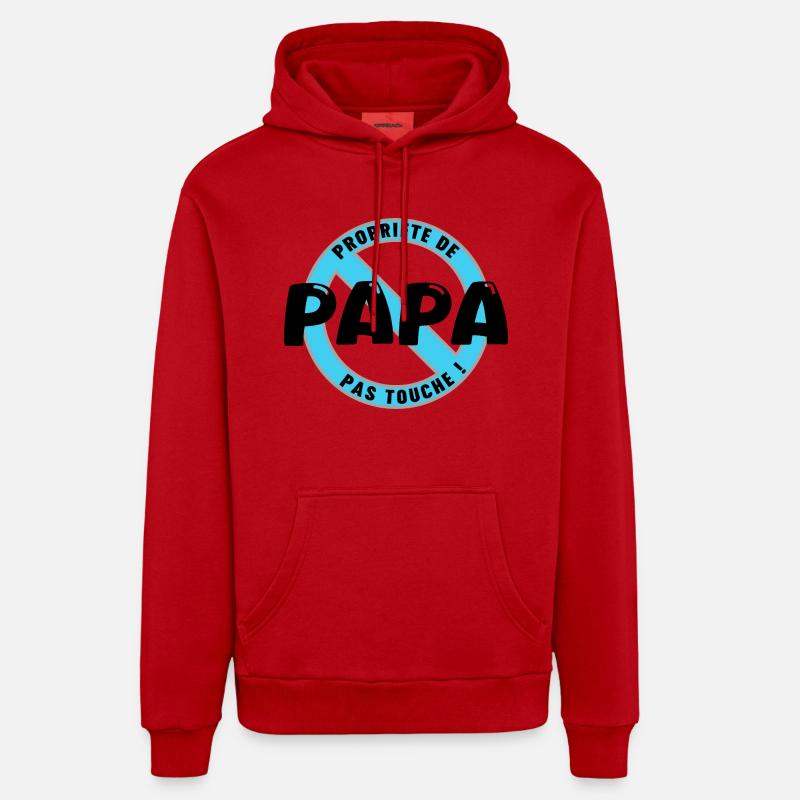 Papas Eigentum, Schwarz Organic Relaxed Hoodie Made in EU