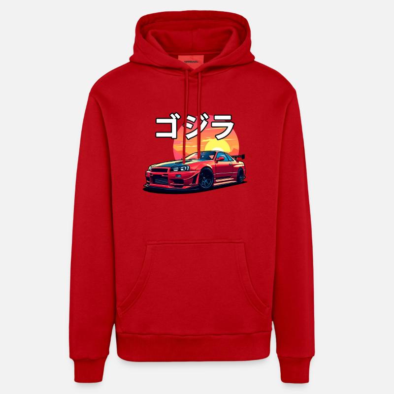 R34 Sunset Organic Relaxed Hoodie Made in EU