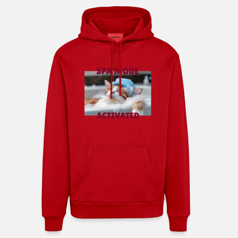 Spa-Modus Katze Organic Relaxed Hoodie Made in EU