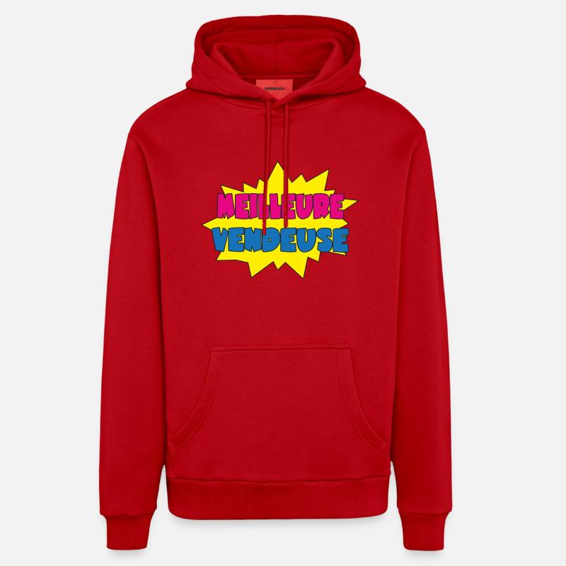 MEILLEURE VENDEUSE Sweat à capuche bio décontracté fabriqué en UE