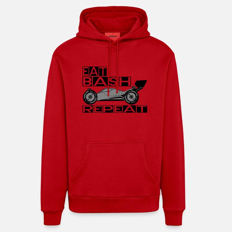 eat bash repeat Organic Relaxed Hoodie Made in EU