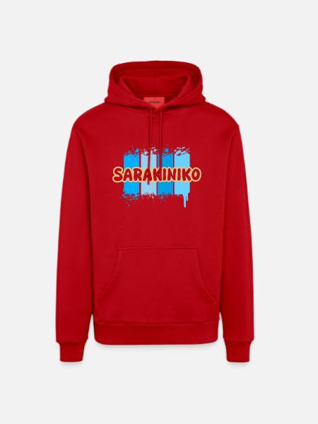 Sarakiniko Sarakiniko - Sweat à capuche bio décontracté fabriqué en UE - rouge