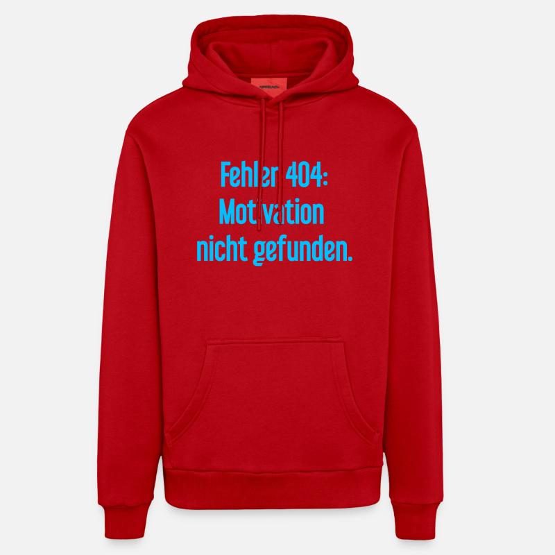 Erreur 404 : Motivation introuvable - Sweat à capuche bio décontracté fabriqué en UE - rouge