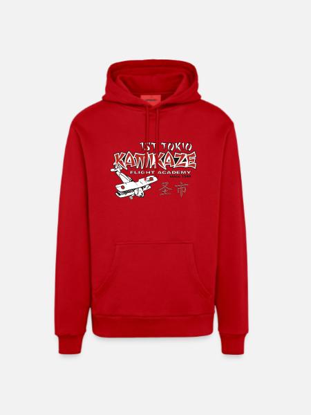 Kamikaze - Organic Relaxed Hoodie Made in EU - Rot