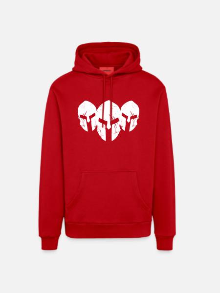 spartans neu - Organic Relaxed Hoodie Made in EU - Rot