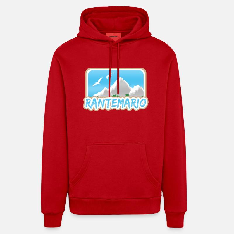 Cadeau pour Rantemario - Sweat à capuche bio décontracté fabriqué en UE - rouge