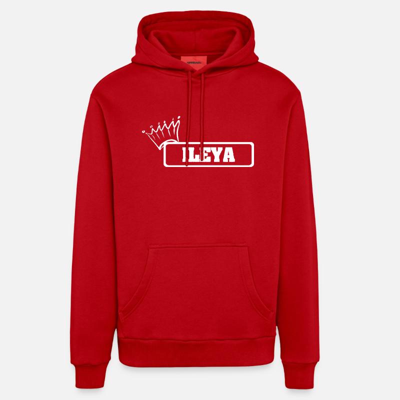 Ileya comme couronne - Sweat à capuche bio décontracté fabriqué en UE - rouge