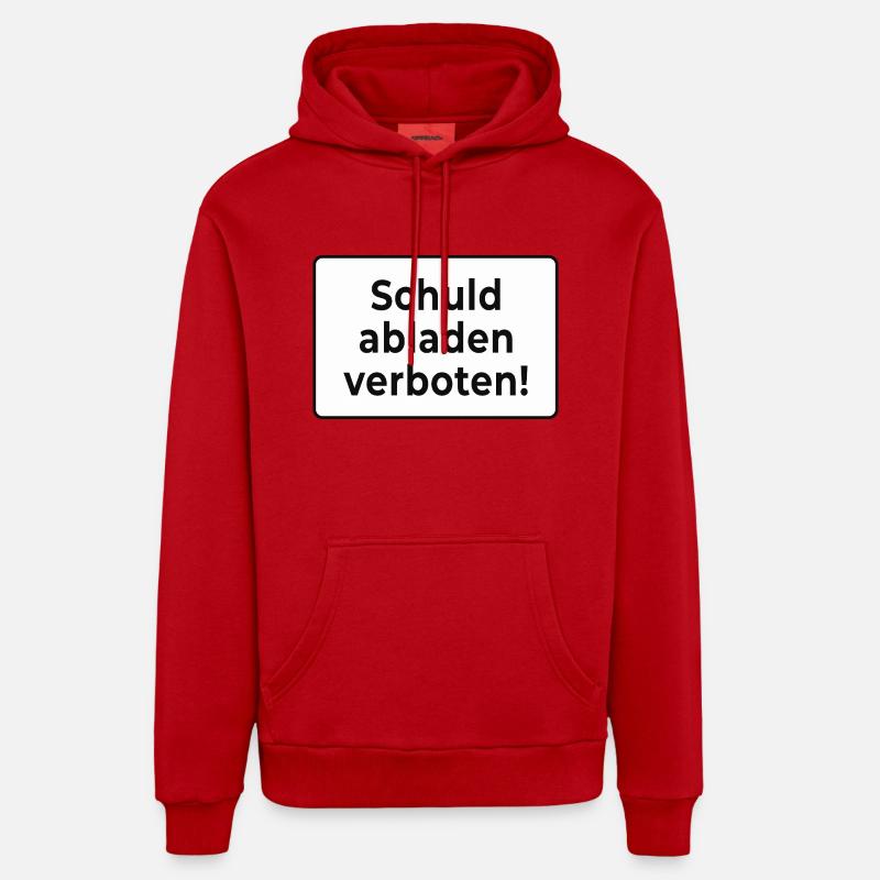 Culpabilité interdite - Sweat à capuche bio décontracté fabriqué en UE - rouge