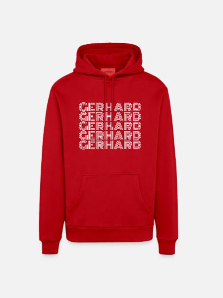 Gerhard - Organic Relaxed Hoodie Made in EU - red