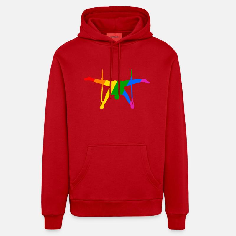 La lutte dans la variété - Sweat à capuche bio décontracté fabriqué en UE - rouge