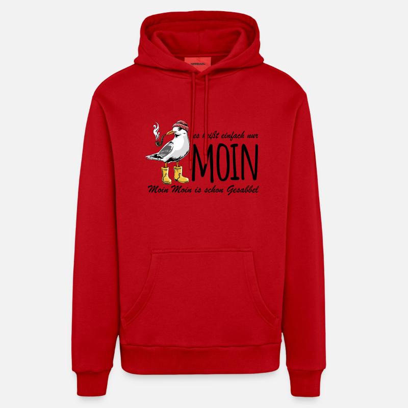Möwe - Es heißt einfach nur Moin - Spruch Organic Relaxed Hoodie Made in EU