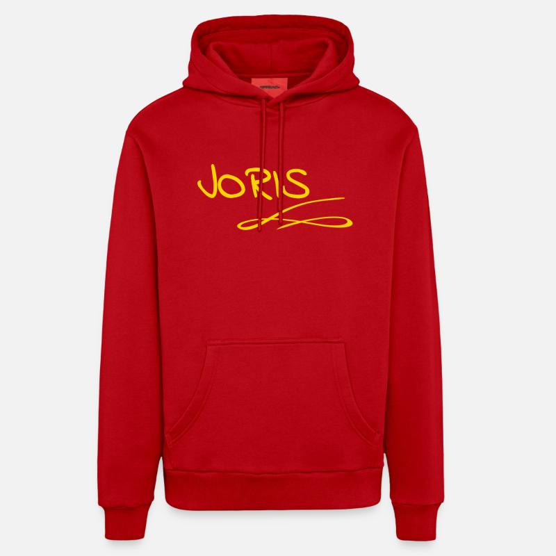 Cadeau pour Joris - Sweat à capuche bio décontracté fabriqué en UE - rouge