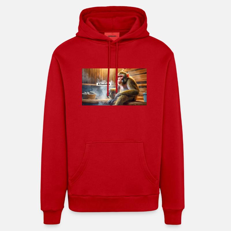 Pun ambiguous expression – Affenhitze (heat) Organic Relaxed Hoodie Made in EU