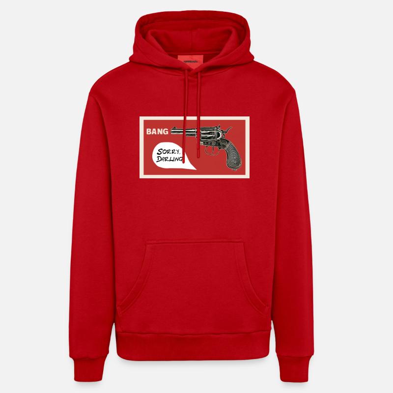 Coup. Désolé chéri ! - Sweat à capuche bio décontracté fabriqué en UE - rouge