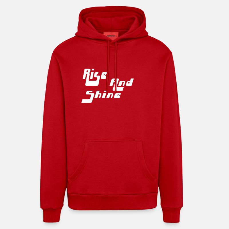 Debout - Sweat à capuche bio décontracté fabriqué en UE - rouge