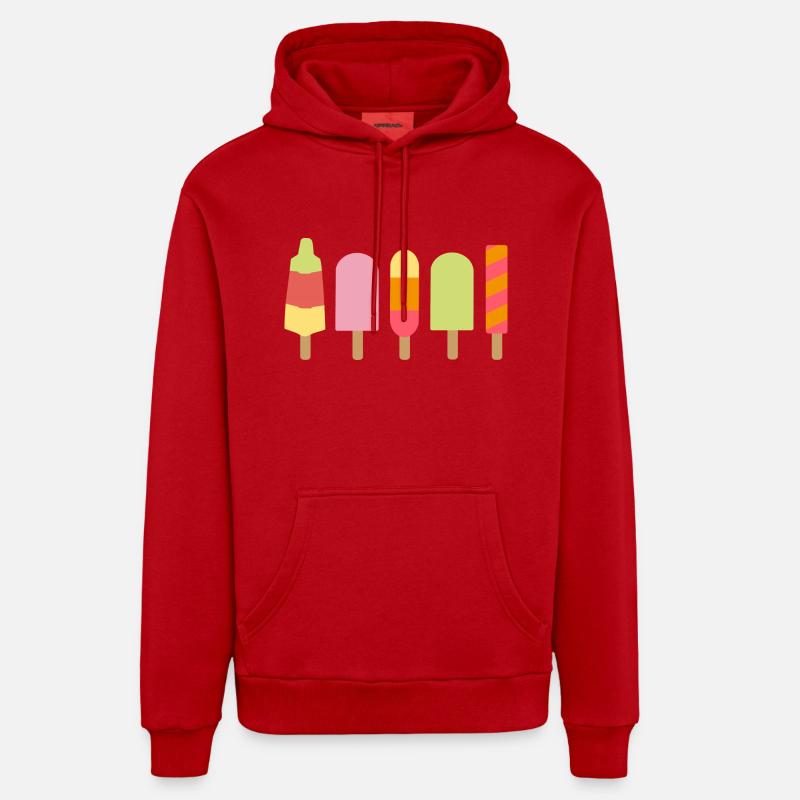 Eis - Sweat à capuche bio décontracté fabriqué en UE - rouge