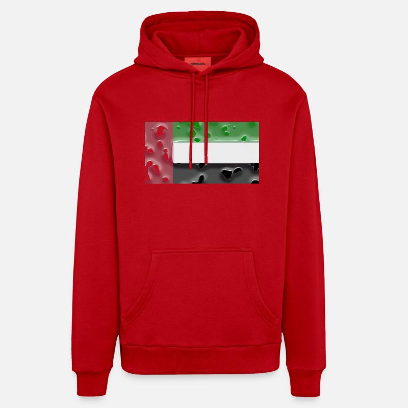 Cadeau pour Emirates - Sweat à capuche bio décontracté fabriqué en UE - rouge