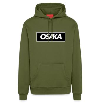 OSAKA - Organic Relaxed Hoodie Made in EU - MOSS GREEN - Front