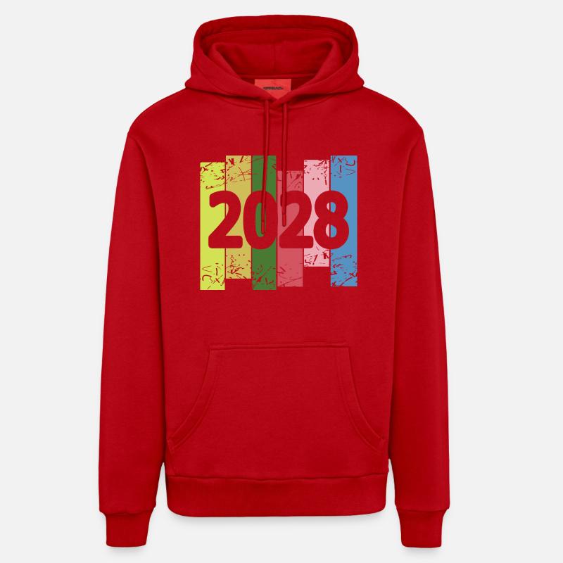 Funny 2028 Organic Relaxed Hoodie Made in EU