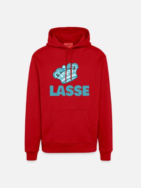 Partir - Sweat à capuche bio décontracté fabriqué en UE - rouge