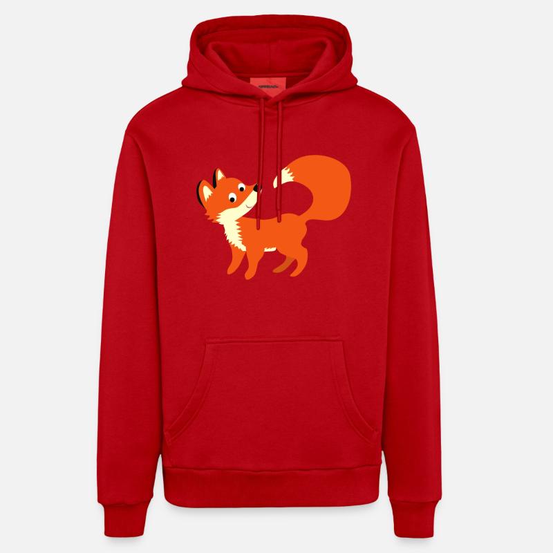 Fox - smart fox for schooling Organic Relaxed Hoodie Made in EU