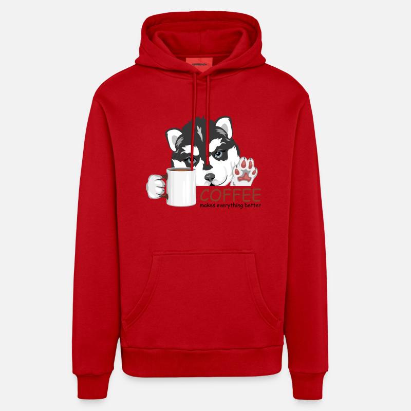 Coffee makes everything better Organic Relaxed Hoodie Made in EU